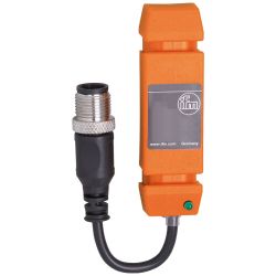 I85003 \ Inductive sensor \ Range 14 mm \ NPN NO \ 70 x 20 x 12 mm \ Cable PUR 0.09 m+M12 Connector