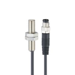 IE5388 \ Inductive sensor \ Range 2 mm \ PNP NC \ M8 \ Cable PUR 0.8 m+M8 Conector