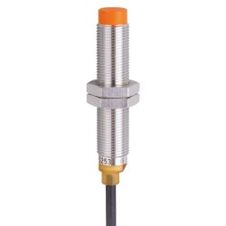 IF7107 \ Inductive sensor \ Range 4 mm \ NPN NO \ M12 \ Cable PUR 2 m