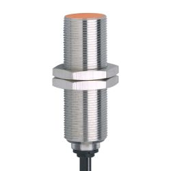 IG0378 \ Inductive sensor \ Range 5 mm \ AC/DC NO \ M18 \ Cable PPU 2 m
