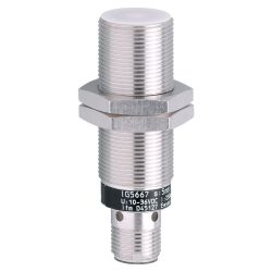 IG5667 \ Inductive sensor \ Range 5 mm \ PNP NO \ M18 \ Connector M12
