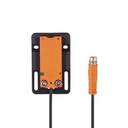 KQ5006 \ Capacitive sensor \ Range 8 mm \ PNP NC \ 57 x 36 x 10 mm \ Cable PUR 0.045 m+M8 Connector