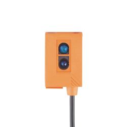 OJ5088 \ Diffuse reflection \ Range 400 mm \ PNP light-on/dark-on mode \ Rectangular \ Cable 2 m, PVC