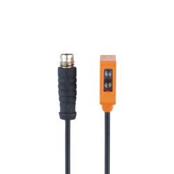 O8H216 \ Diffuse reflection \ Range 50 mm \ PNP light-on/dark-on mode \ Rectangular \ Cable 0.3 mPVC+Connector M8