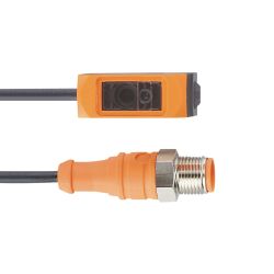 O6S701 \ Through-beam transmitter \ Range 15 m \ Rectangular \ Cable PUR 0.3 m Connector M12