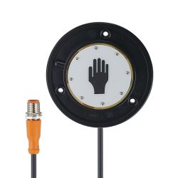 KT5020 \ Capacitive sensor \ PNP NO \ Ø 97 \ Cable PUR 0.3 m+M12 Connector