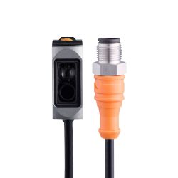 O6T320 \ Diffuse reflection \ Range 220 mm \ PNP complementary \ Rectangular \ Cable PVC 0.3 m Connector M12
