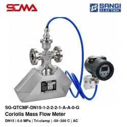 Coriolis Mass Flow Meter : SG-QTCMF-DN15-1-2-2-2-1-A-A-0-G/DN15(1/2")/0.6Mpa/Tri-clamp/-50~200C/AC