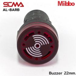 AL-8ARB Buzzer 22mm. Intermittent Beep 12VAC/DC Mibbo