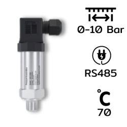 Pressure Transmitter : SUP-P300 Series Range: 0-10 Bar / Output: RS485