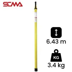 KHS-100-5-6, Length 6.43 m/3.4 kg KEPLER Telescopic Hot Sticks ไม้ฉนวน/ไม้ชักฟิวส์แบบสไลด์ SCMA