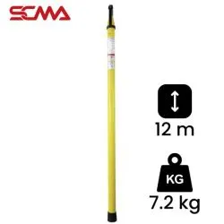 KHS-100-9-12, Length 12 m/7.2 kg KEPLER Telescopic Hot Sticks ไม้ฉนวน/ไม้ชักฟิวส์แบบสไลด์