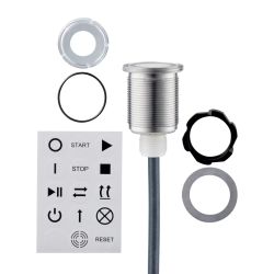 KTE309 \ Capacitive sensor \ PNP/NPN NO/NC \ M22 \ Cable PUR 2 m