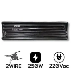 A-1-16CM,250W AC220V 红外线加热器 2 芯黑色