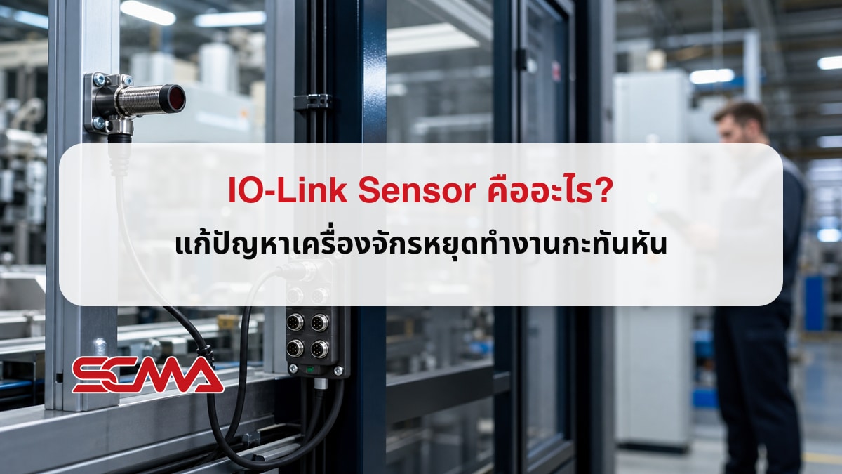 IO-Link Sensor คืออะไร? แก้ปัญหาเครื่องจักรหยุดทำงานกะทันหัน