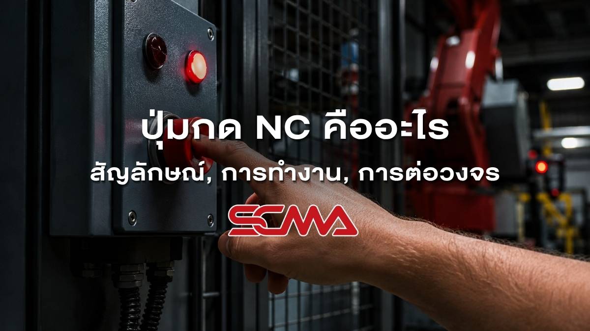 ปุ่มกด NC คืออะไร: สัญลักษณ์, การทำงาน, การต่อวงจร