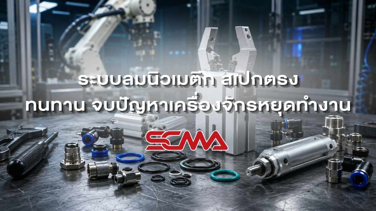ระบบลมนิวเมติก สเปกตรง ทนทาน จบปัญหาเครื่องจักรหยุดทำงาน