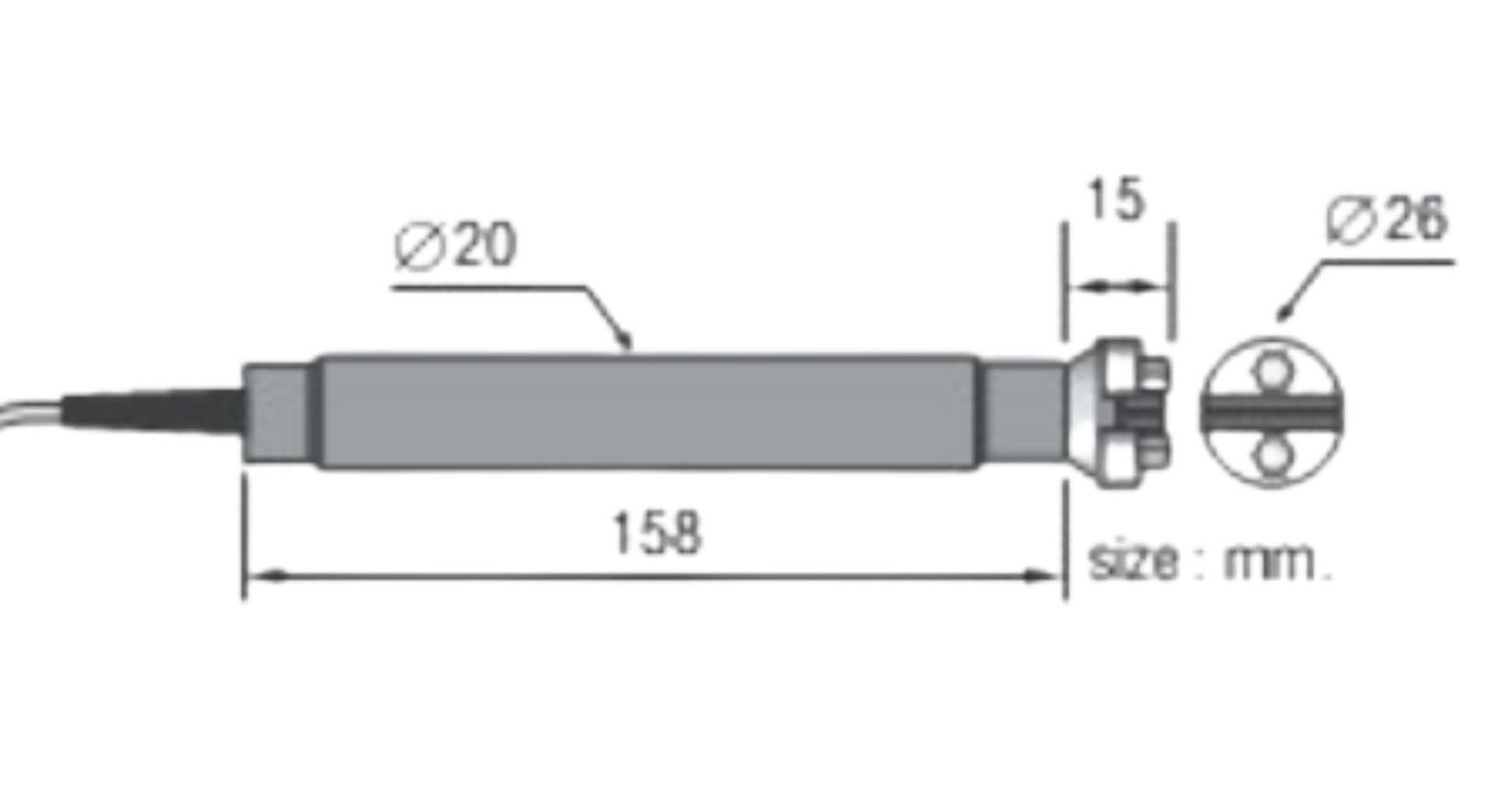 KTP-41 KEPLER เทอร์โมคัพเปิ้ล (Thermocouple) ขนาด