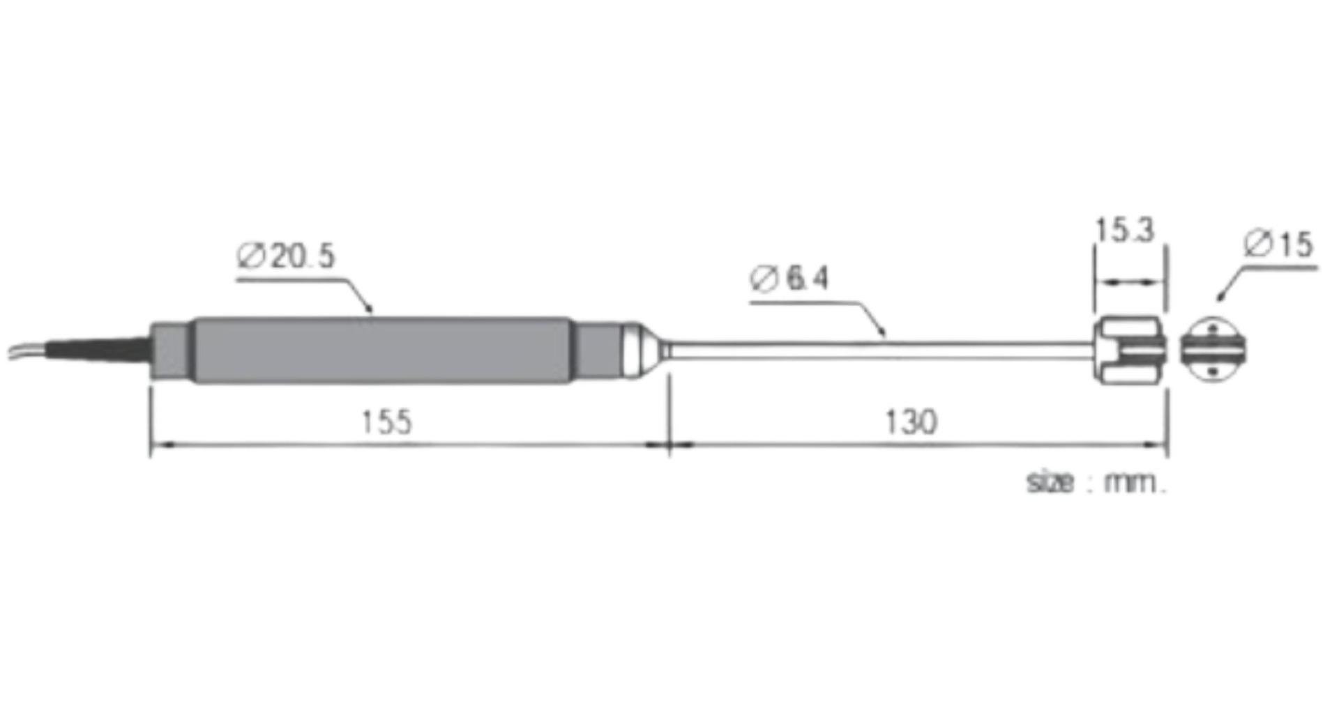 KTP-44 KEPLER เทอร์โมคัพเปิ้ล (Thermocouple) ขนาด