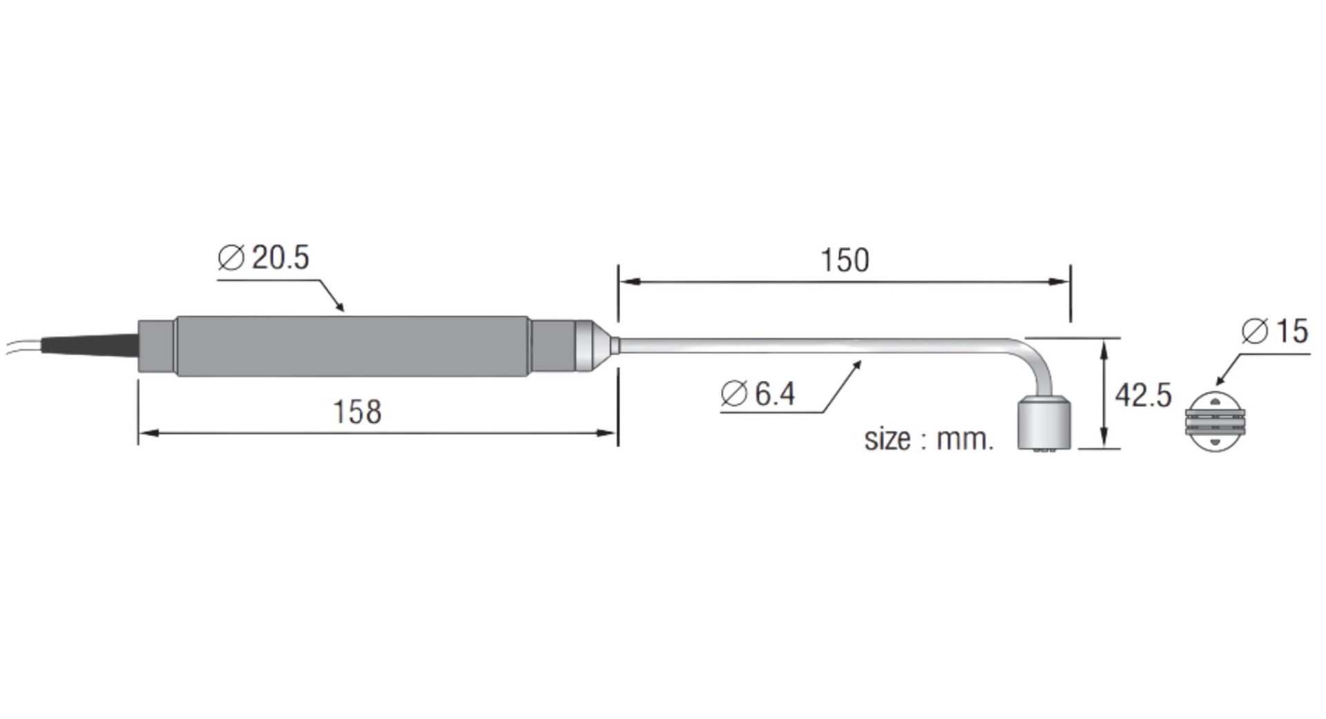 KTP-46 KEPLER เทอร์โมคัพเปิ้ล (Thermocouple) ขนาด