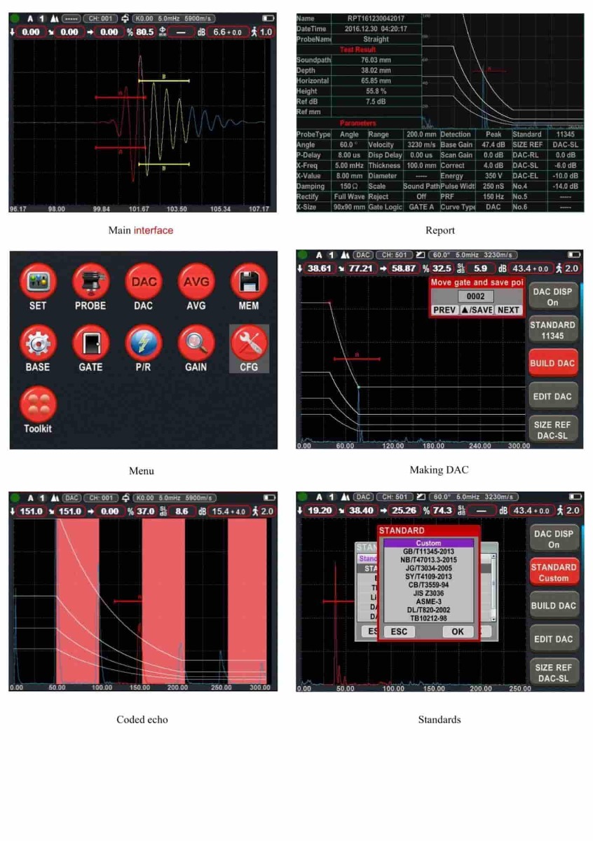 KF-860C KEPLER เครื่องตรวจสอบรอยร้าวของวัตถุด้วยคลื่นอัลตร้าโซนิค Ultrasonic Flaw Detector SCMA