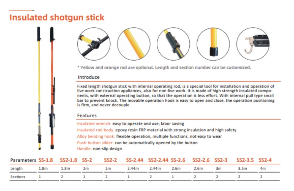 KSS2-Series KEPLER Insulated shotgun stick 