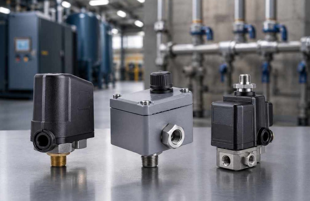Pressure Switch ปั๊มลมหลายรูปแบบสำหรับควบคุมคอมเพรสเซอร์
