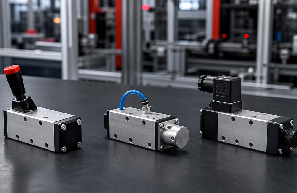 Directional Control Valve แบบ Manual Air Piloted และ Solenoid