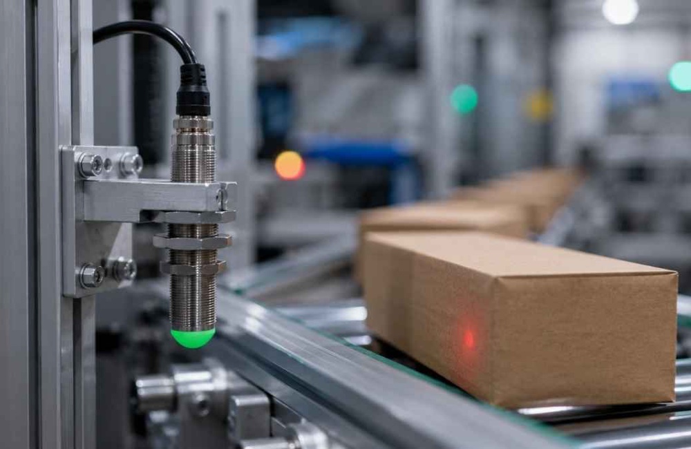 Proximity Sensor ตรวจจับกล่องบนสายพานลำเลียง