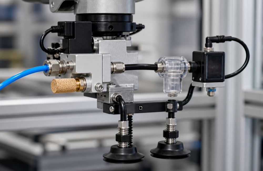 ชุด Vacuum Components พร้อม Ejector Filter Sensor และ Suction Cups