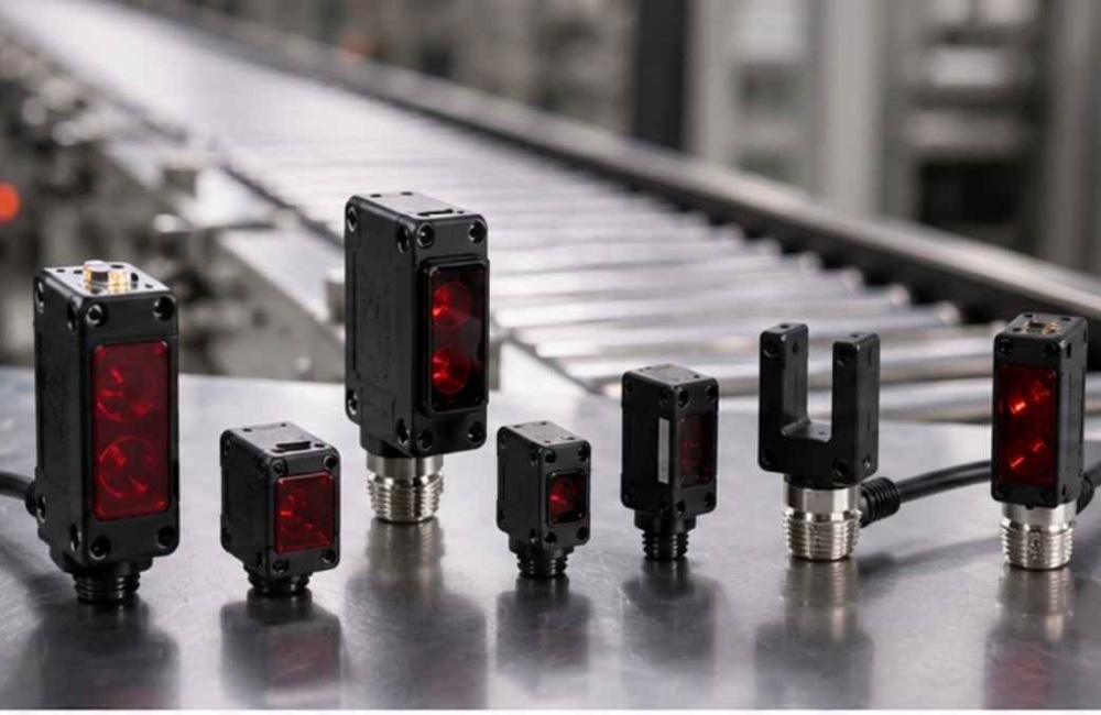 Photoelectric Sensor สำหรับตรวจจับวัตถุบนสายพาน