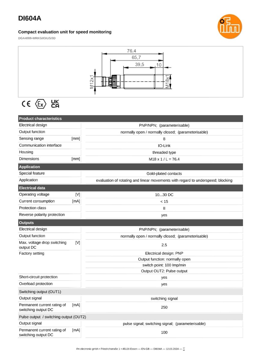 DI604A \ ecomat 200 \ Evaluation systems and power supplies \ DGA4008-WRKG/IO/US/3D \ DE \