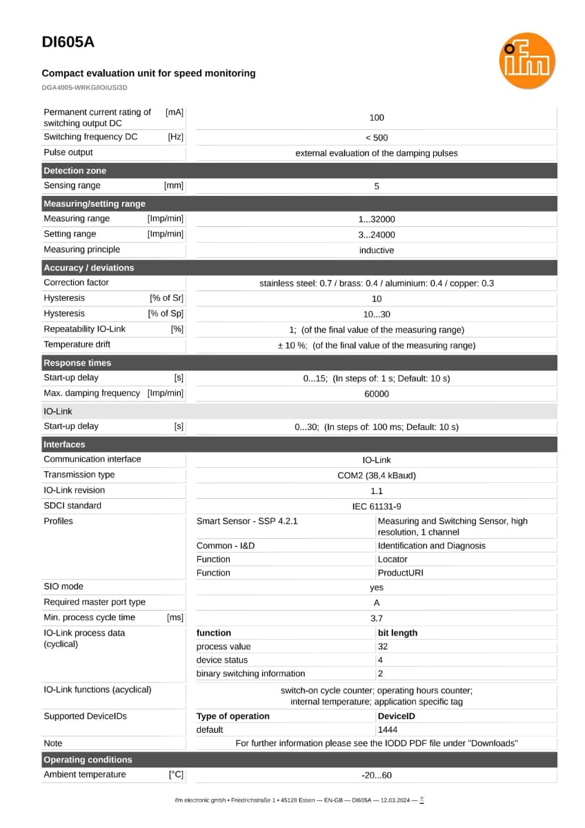 DI605A \ ecomat 200 \ Evaluation systems and power supplies \ DGA4005-WRKG/IO/US/3D \ DE \