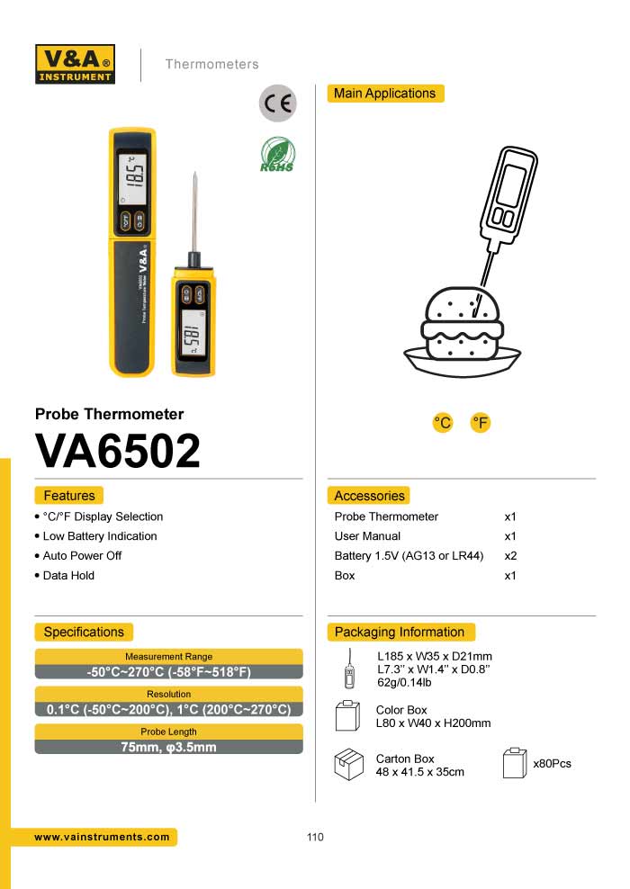 รายละเอียด VA6502 V&A