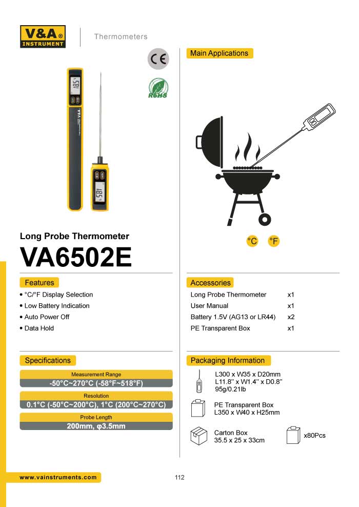 รายละเอียด VA6502E V&A