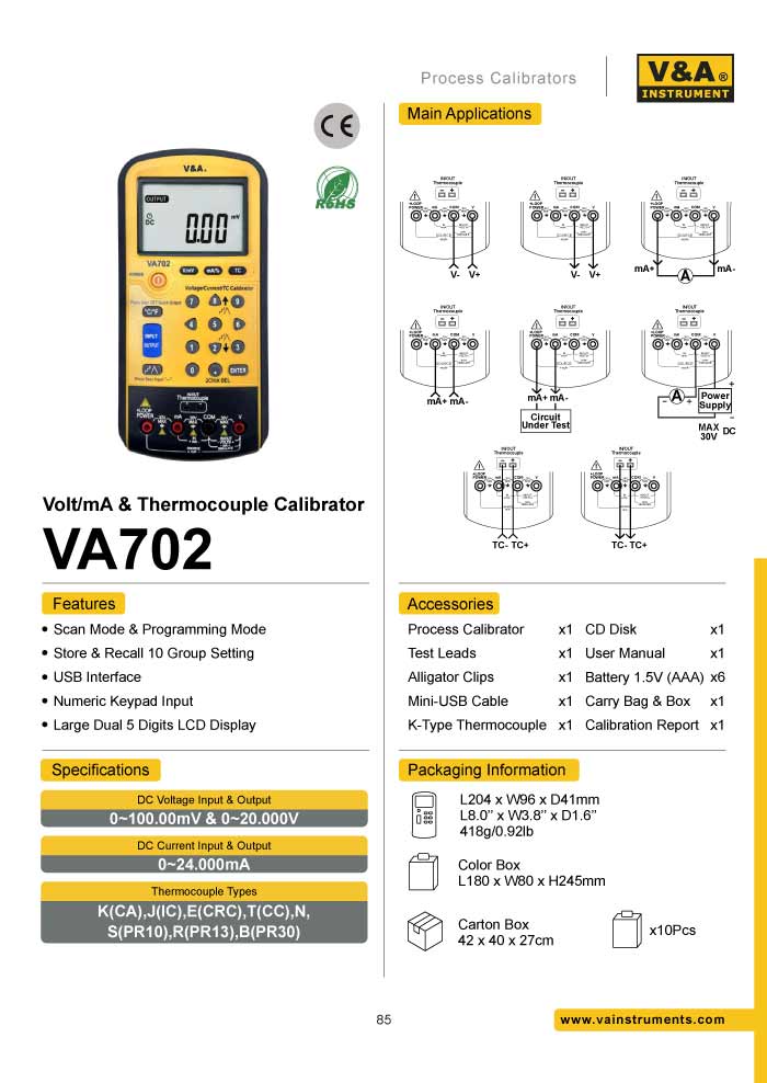 รายละเอียด VA702 V&A