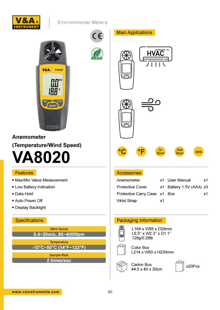 รายละเอียด VA8020 V&A