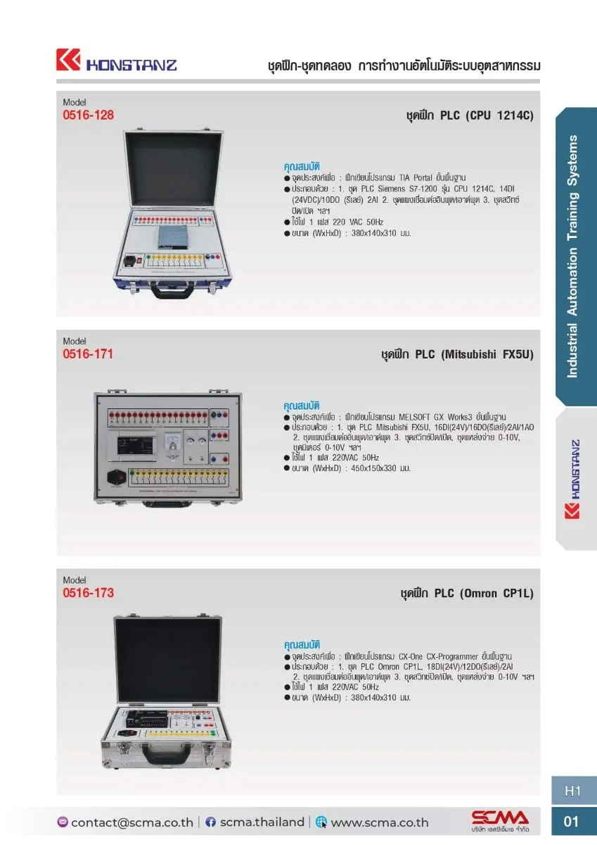 0516-173 ชุดฝึก PLC (Omron CP1L) KONSTANZ