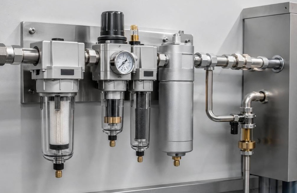 ชุดกรองและปรับปรุงคุณภาพ Compressed Air ในโรงงาน