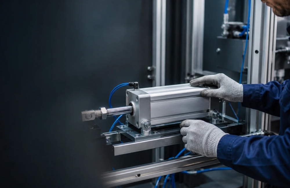 ช่างบำรุงรักษา ISO Standard Cylinder ในระบบนิวเมติกส์