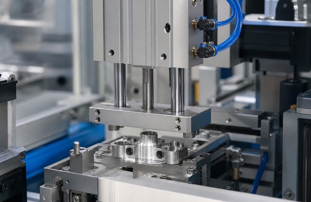 Guided Cylinder ควบคุมการกดชิ้นงานอย่างแม่นยำ