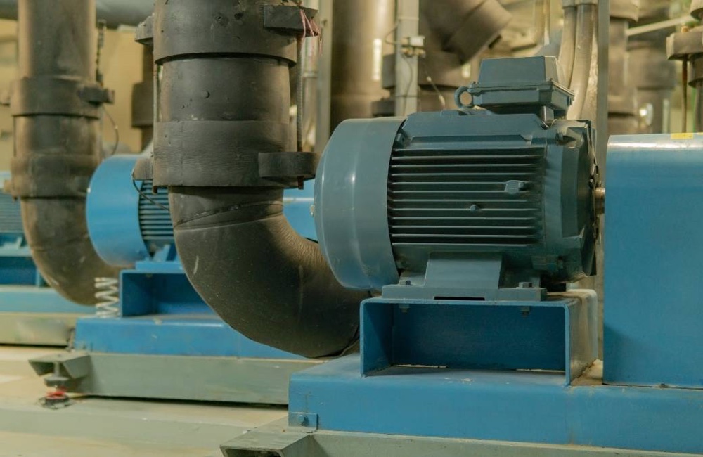 ชุด Vacuum Pump อุตสาหกรรมในระบบโรงงาน