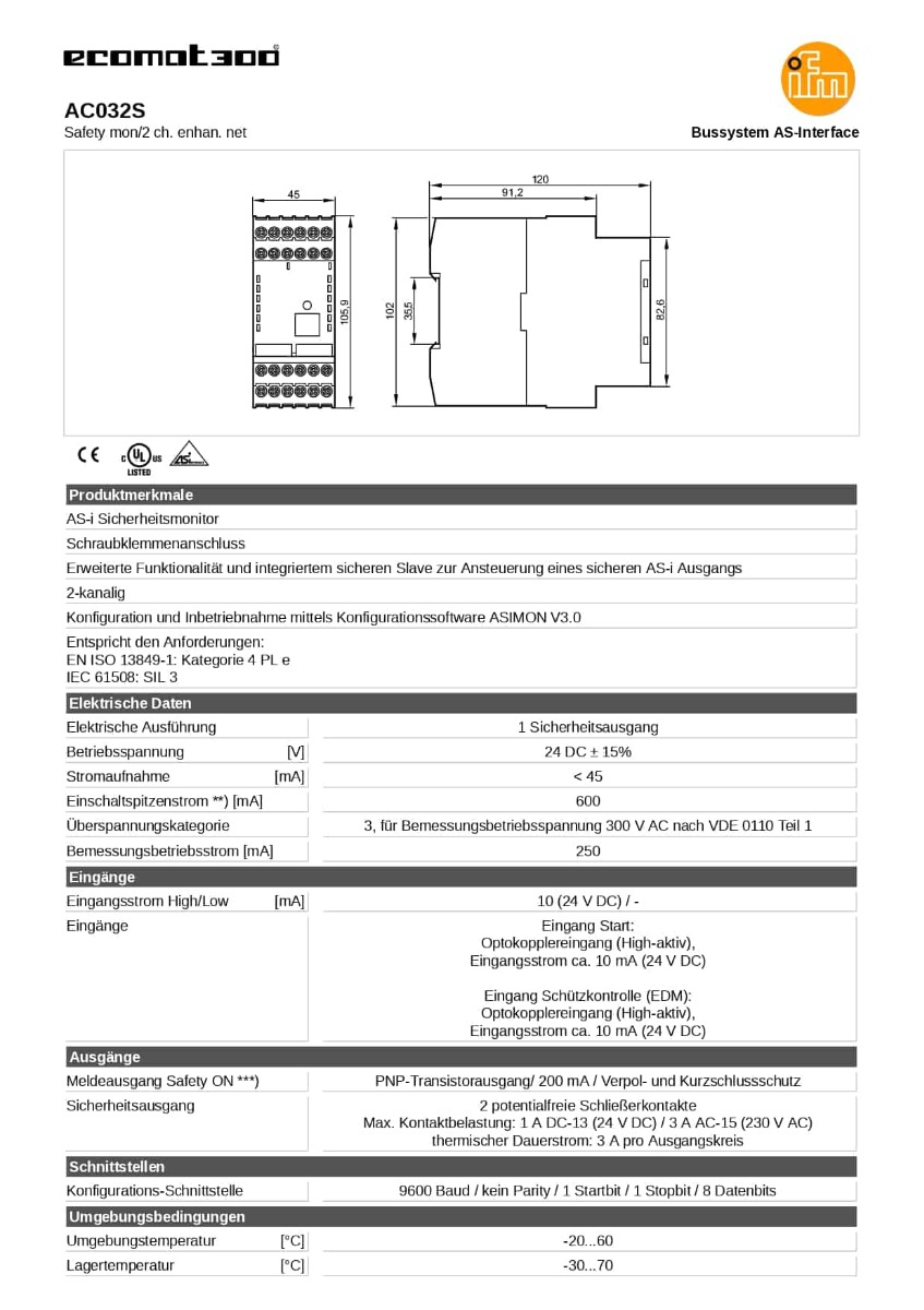 AC032S ifm SCMA
