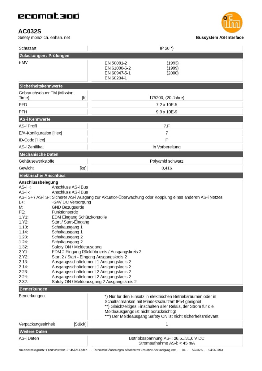 AC032S ifm SCMA