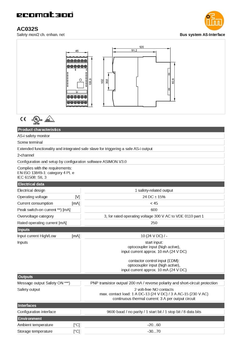 AC032S ifm SCMA
