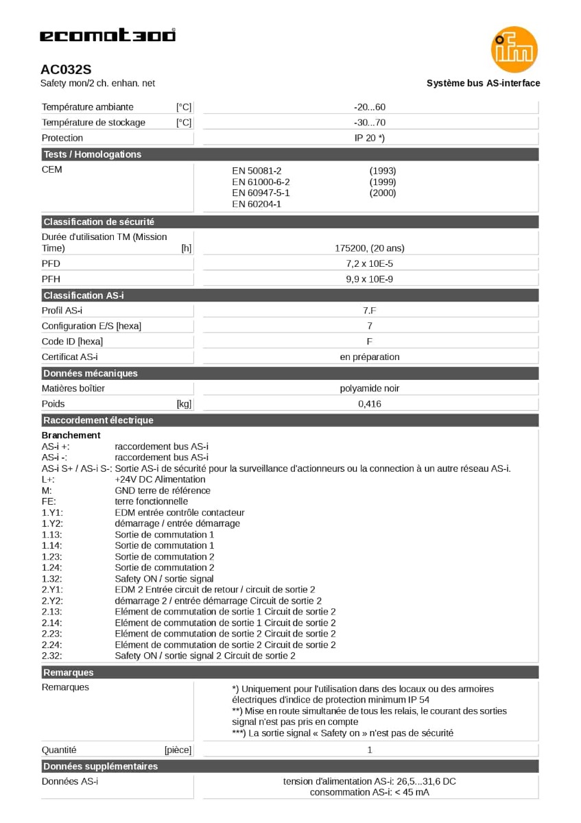 AC032S ifm SCMA