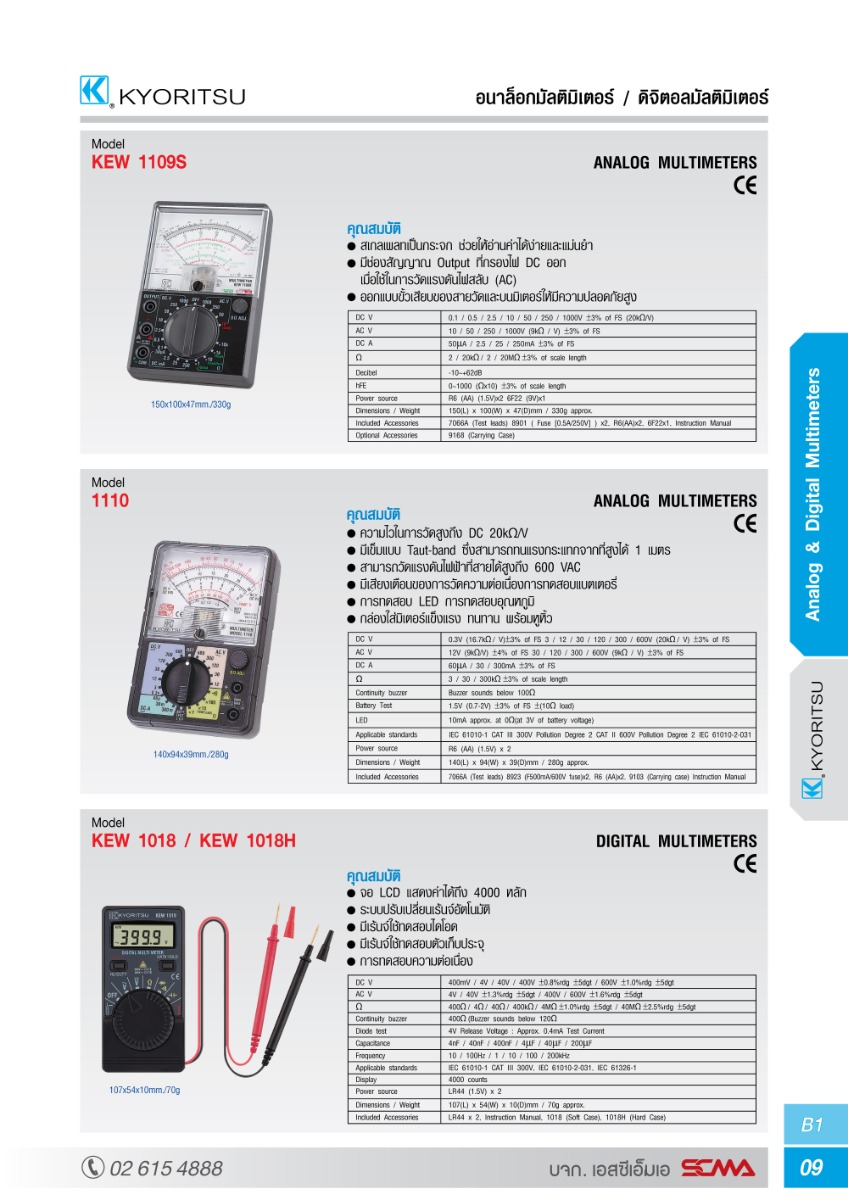 KEPLER มัลติมิเตอร์ รุ่น K8000 HVDM