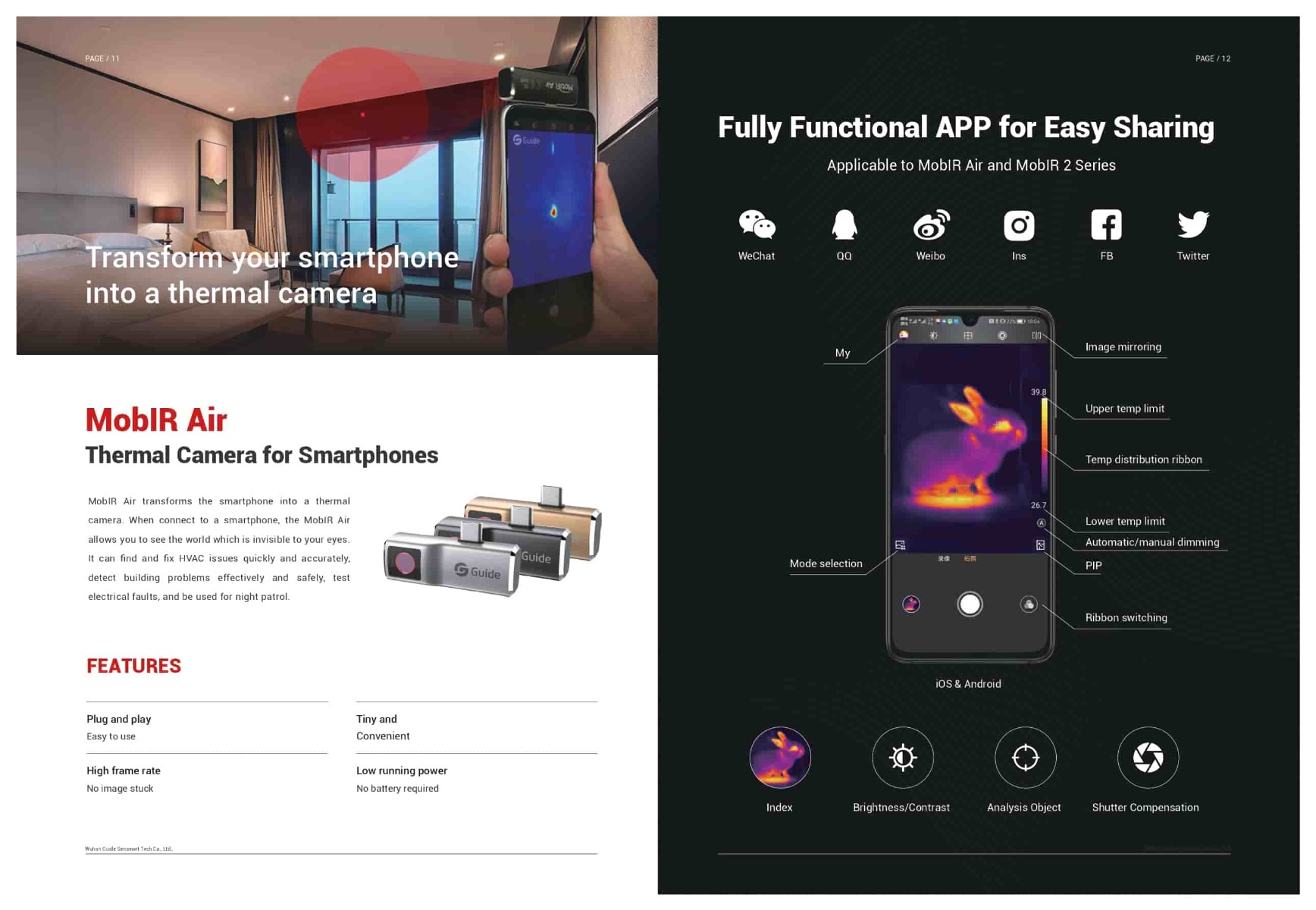 MobIR Air Thermal Camera for Smartphone&nbsp;