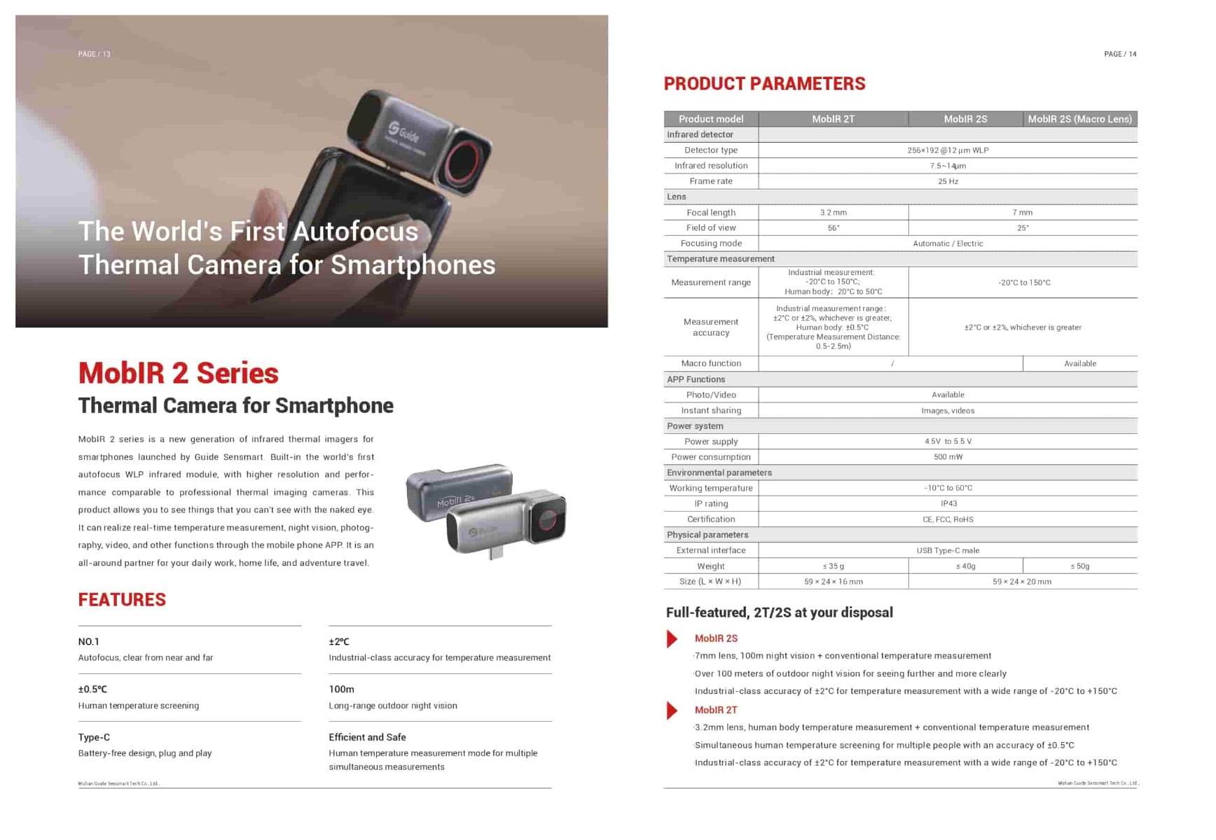 MobIR 2T Thermal Camera for Smartphone กล้องถ่ายความร้อนสำหรับสมาร์ทโฟน