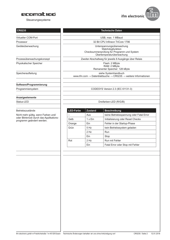 CR0235 \ ecomat 100 \ Mobile controllers \ R360/32 bit Ext/EIOS/80 I/O \ DE \ datasheet